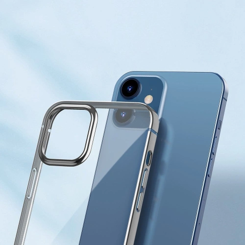 Buy Baseus Shining Case Flexible gel case with a shiny metallic frame iPhone 12 mini Moonlight silver (ARAPIPH54N-MD0S) - BSU2465SLV - {ean13} - Home Screen Store Europe