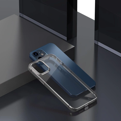 Kup Baseus Apple Shining Case Flexible Gel-Hülle mit metallischem Glitzerrahmen iPhone 12 mini Silber (ARAPIPH54N-MD0S) - BSU2465SLV - {ean13} - Sklep Home Screen