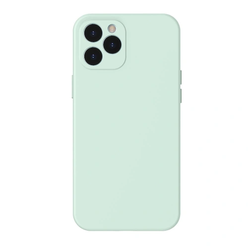 Kup Baseus Husa din Gel Silicagel lichid Elastic pentru Apple iPhone 12 Pro Mentă (WIAPIPH61P-YT6B) - BSU2478MNT - {ean13} - Sklep Home Screen