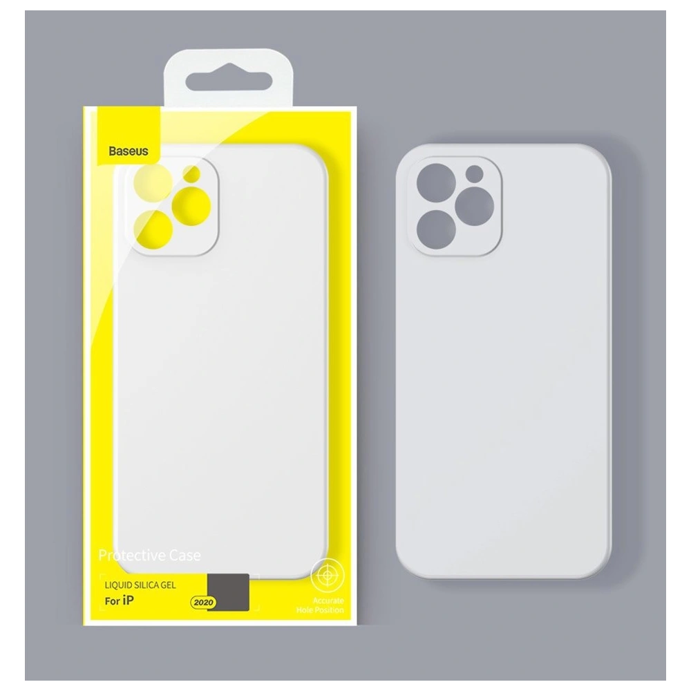 Baseus Liquid Silica Gel Case Elastyczne żelowe etui Apple iPhone 12 Pro Miętowy (WIAPIPH61P-YT6B)
