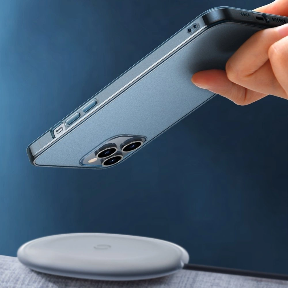 Baseus Frosted Glass Case Sztywne etui z elastyczną ramką Apple iPhone 12 mini Ciemnozielony (WIAPIPH54N-WS06)