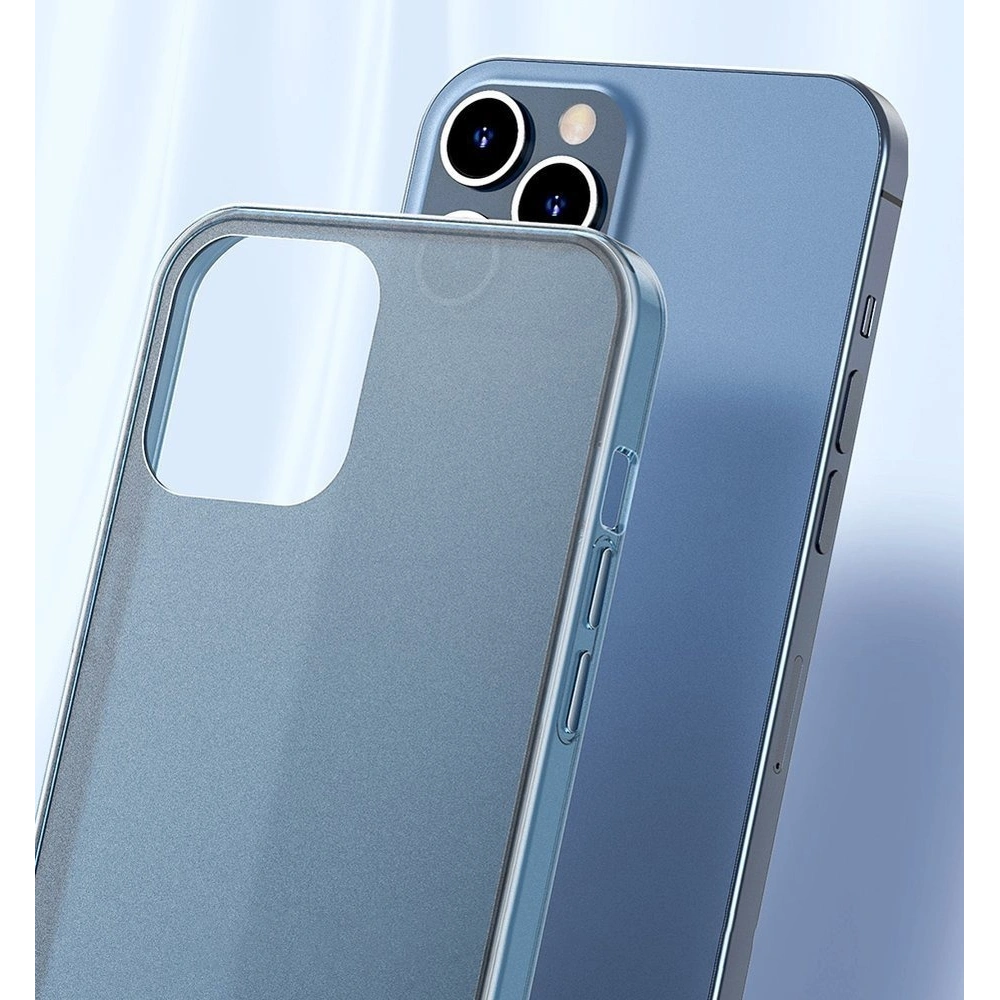 Baseus Frosted Glass Case Sztywne etui z elastyczną ramką Apple iPhone 12 mini Ciemnozielony (WIAPIPH54N-WS06)