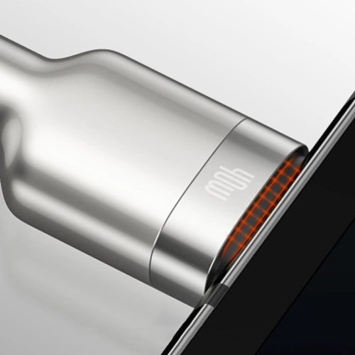 Kup Baseus Cafule Metal Data kabel USB - USB Typ C 40 W (10 V / 4 A) SCP (Huawei SuperCharge Protocol) 0,25 m srebrny (CATJK-01) - BSU2527SLV - {ean13} - Sklep Home Screen