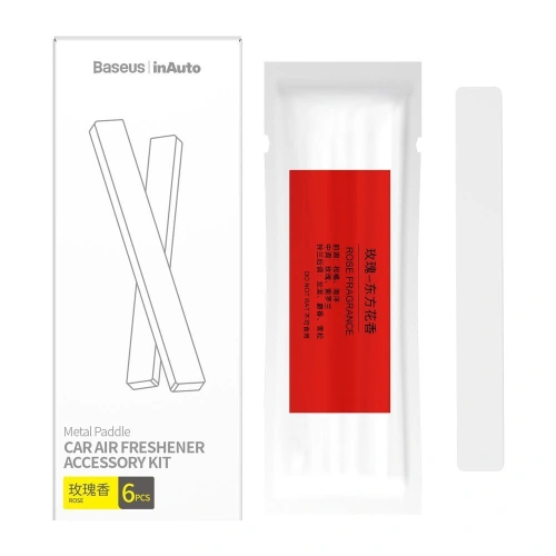 Buy Baseus Metal Paddle 6x refill for air freshener (rose) white (SUXUN-M0C) - BSU2541WHT - {ean13} - Home Screen Store Europe