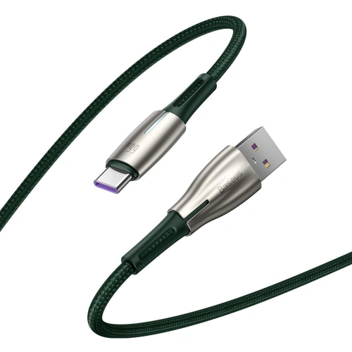 Kup Baseus Water Drop kabel USB - USB Typ C 66 W (11 V / 6 A) Huawei SuperCharge SCP 2 m zielony (CATSD-N06) - BSU2560GRN - {ean13} - Sklep Home Screen