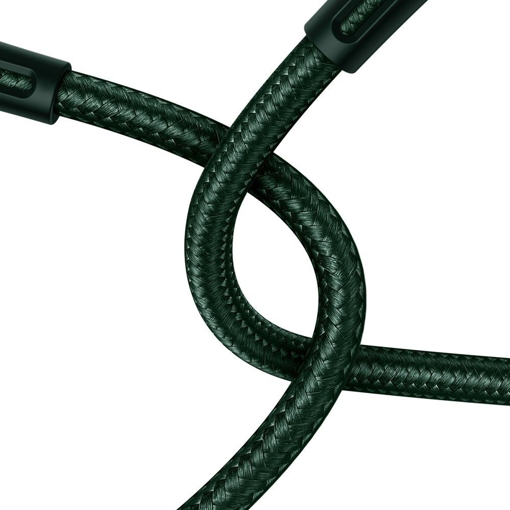 Baseus Water Drop kabel USB - USB Typ C 66 W (11 V / 6 A) Huawei SuperCharge SCP 2 m zielony (CATSD-N06)