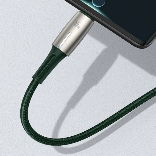 Kup Baseus Water Drop kabel USB - USB Typ C 66 W (11 V / 6 A) Huawei SuperCharge SCP 2 m zielony (CATSD-N06) - BSU2560GRN - {ean13} - Sklep Home Screen