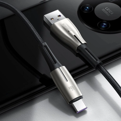 Kup Baseus Water Drop kabel USB - USB Typ C 66 W (11 V / 6 A) Huawei SuperCharge SCP 2 m zielony (CATSD-N06) - BSU2560GRN - {ean13} - Sklep Home Screen