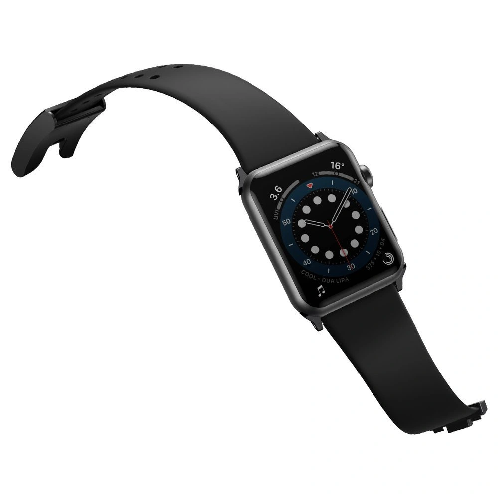 Baseus Slip-Thru pasek opaska bransoleta do Apple Watch 3/4/5/6/SE 42mm/44mm czarny (LBWSE-A01)