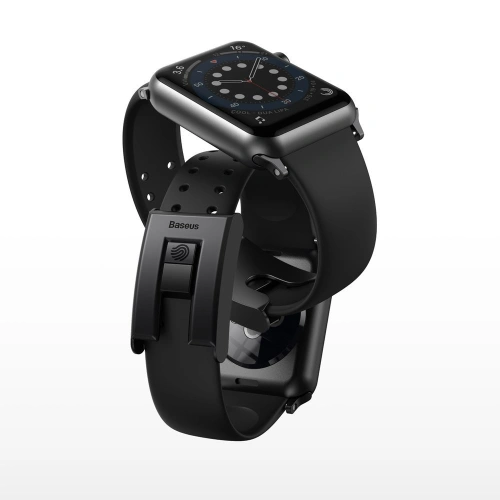 Buy Baseus Slip-Thru Watch Band For AP Watch Series 3/4/5/6/SE 42mm/44mm Black (LBWSE-A01) - BSU2568BLK - {ean13} - Home Screen Store Europe