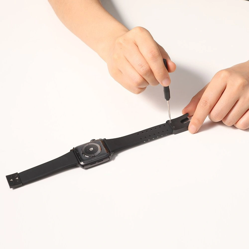 Baseus Slip-Thru pasek opaska bransoleta do Apple Watch 3/4/5/6/SE 42mm/44mm czarny (LBWSE-A01)