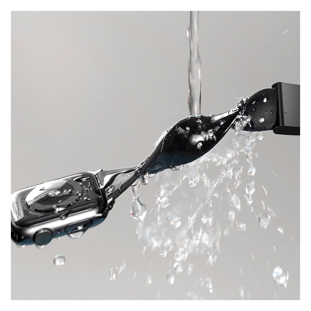 Baseus Slip-Thru pasek opaska bransoleta do Apple Watch 3/4/5/6/SE 42mm/44mm czarny (LBWSE-A01)