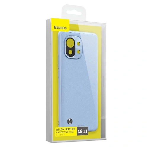 Kup Baseus Alloy Leather Case wytrzymałe etui pokrowiec z osłoną na aparat Xiaomi Mi 11 fioletowy (WIXM11-05) - BSU2574PRP - {ean13} - Sklep Home Screen