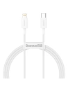 Baseus Superior cablu USB Tip C - Lightning Power Delivery 20 W 1 m Alb (CATLYS-A02)