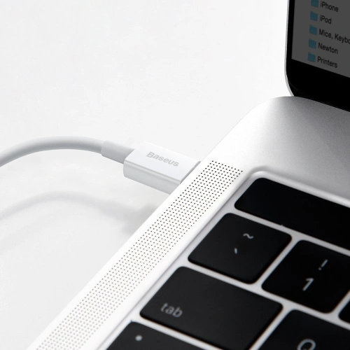 Kup Baseus Superior cablu USB Tip C - Lightning Power Delivery 20 W 1 m Alb (CATLYS-A02) - BSU2576WHT - {ean13} - Sklep Home Screen