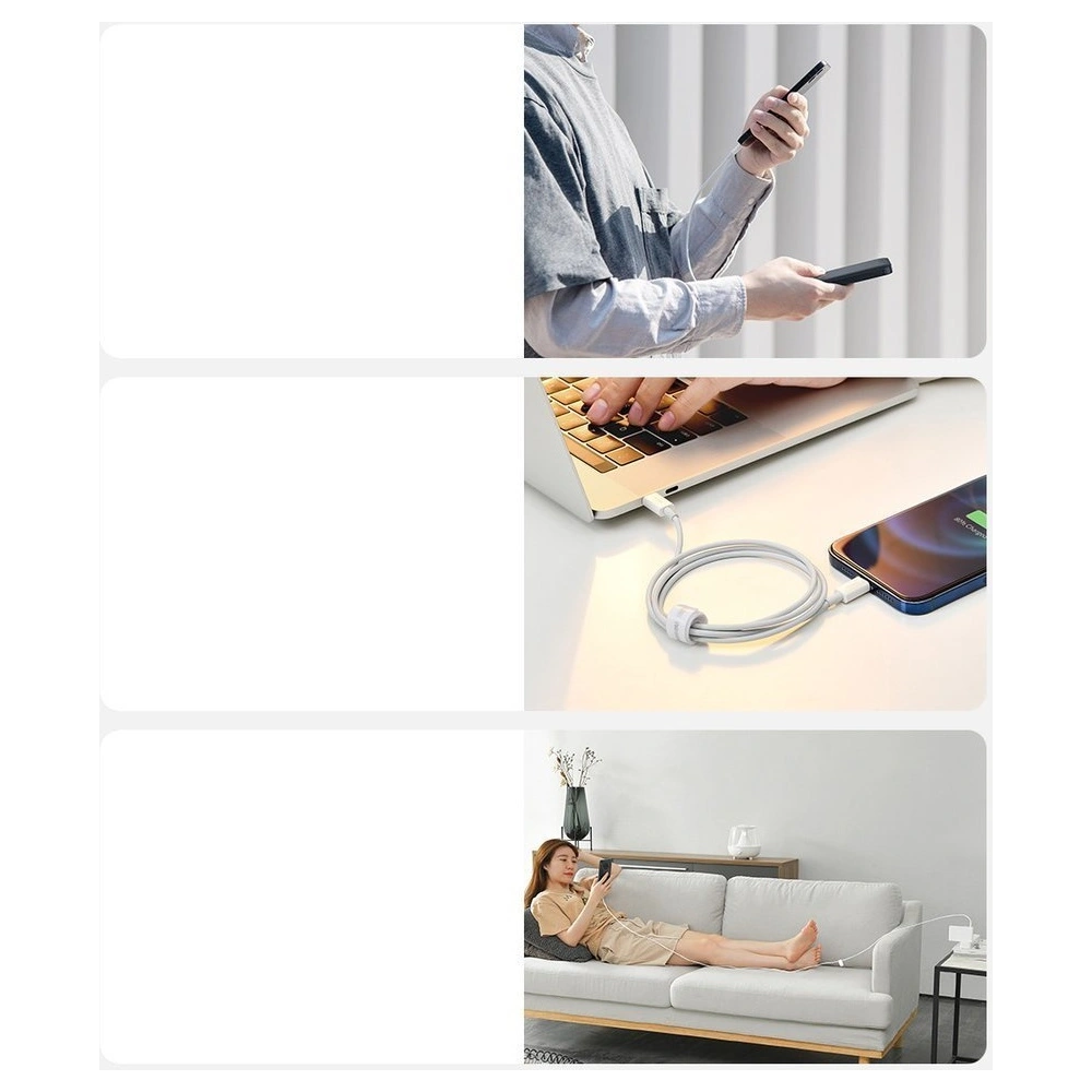 Baseus Superior kabel USB Typ C - Lightning Power Delivery 20 W 1 m Biały (CATLYS-A02)