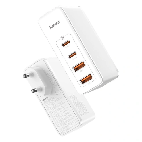 Kup Baseus GaN2 Pro încărcător rapid de rețea 100W USB / USB Tip C Quick Charge 4+ Power Delivery alb (CCGAN2P-L02) - BSU2585WHT - {ean13} - Sklep Home Screen