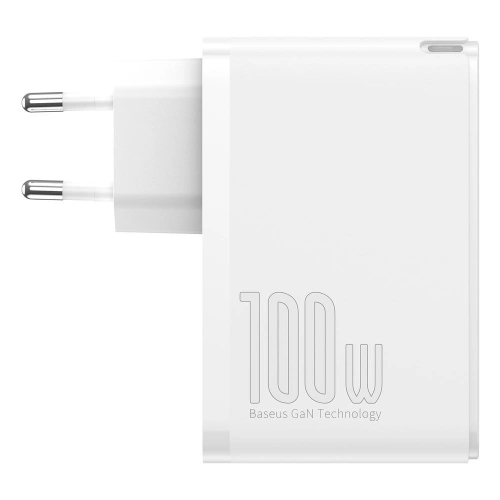 Kup Baseus GaN2 Pro încărcător rapid de rețea 100W USB / USB Tip C Quick Charge 4+ Power Delivery alb (CCGAN2P-L02) - BSU2585WHT - {ean13} - Sklep Home Screen