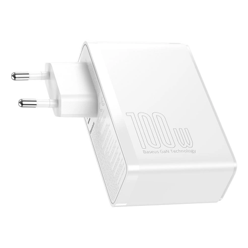Kup Baseus GaN2 Pro încărcător rapid de rețea 100W USB / USB Tip C Quick Charge 4+ Power Delivery alb (CCGAN2P-L02) - BSU2585WHT - {ean13} - Sklep Home Screen