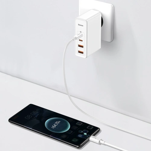 Kup Baseus GaN2 Pro încărcător rapid de rețea 100W USB / USB Tip C Quick Charge 4+ Power Delivery alb (CCGAN2P-L02) - BSU2585WHT - {ean13} - Sklep Home Screen