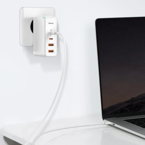 Kup Baseus GaN2 Pro încărcător rapid de rețea 100W USB / USB Tip C Quick Charge 4+ Power Delivery alb (CCGAN2P-L02) - BSU2585WHT - {ean13} - Sklep Home Screen