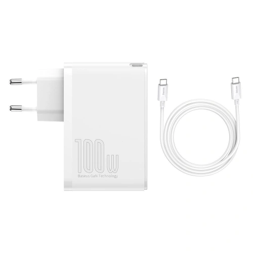 Kup Baseus GaN2 Pro încărcător rapid de rețea 100W USB / USB Tip C Quick Charge 4+ Power Delivery alb (CCGAN2P-L02) - BSU2585WHT - {ean13} - Sklep Home Screen