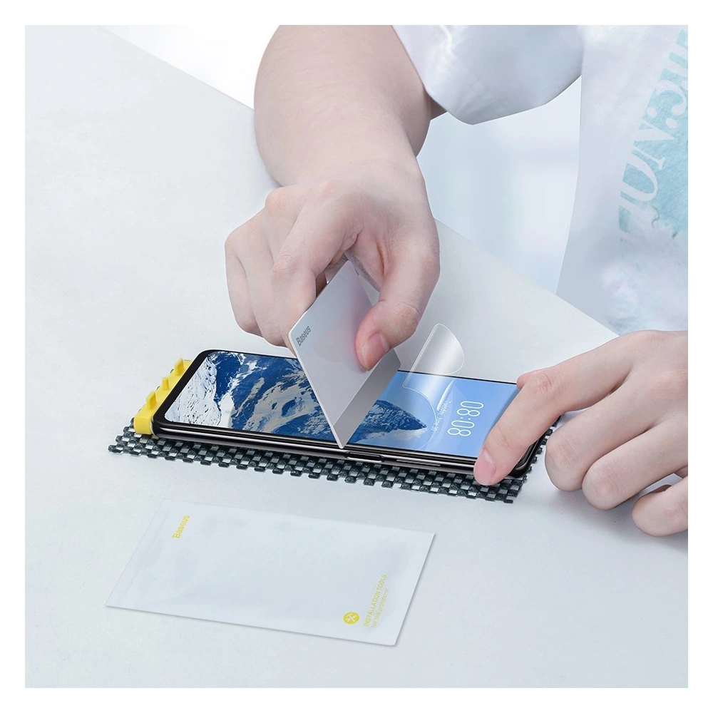 Baseus 2x folia ochronna na cały ekran 0,15 mm do Xiaomi Redmi K40/K40 Pro Transparent (SGMIK40-02)