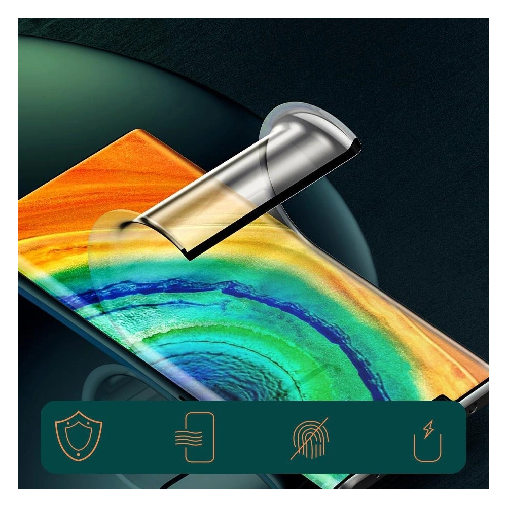 Baseus folia ochronna na cały ekran Full Screen 0.15mm Huawei Mate 30 Pro czarny (SGHWMATE30P-KR01)