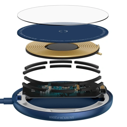 Kup Baseus mini magnetisches Qi drahtloses induktives Ladegerät 15 W (MagSafe kompatibel) blau (WXJK-H03) - BSU2633BLU - {ean13} - Sklep Home Screen