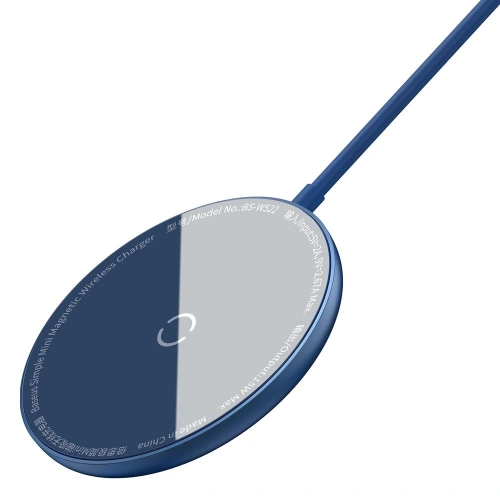 Kup Baseus mini mágneses vezeték nélküli indukciós töltő Qi 15 W (MagSafe kompatibilis) kék (WXJK-H03) - BSU2633BLU - {ean13} - Sklep Home Screen
