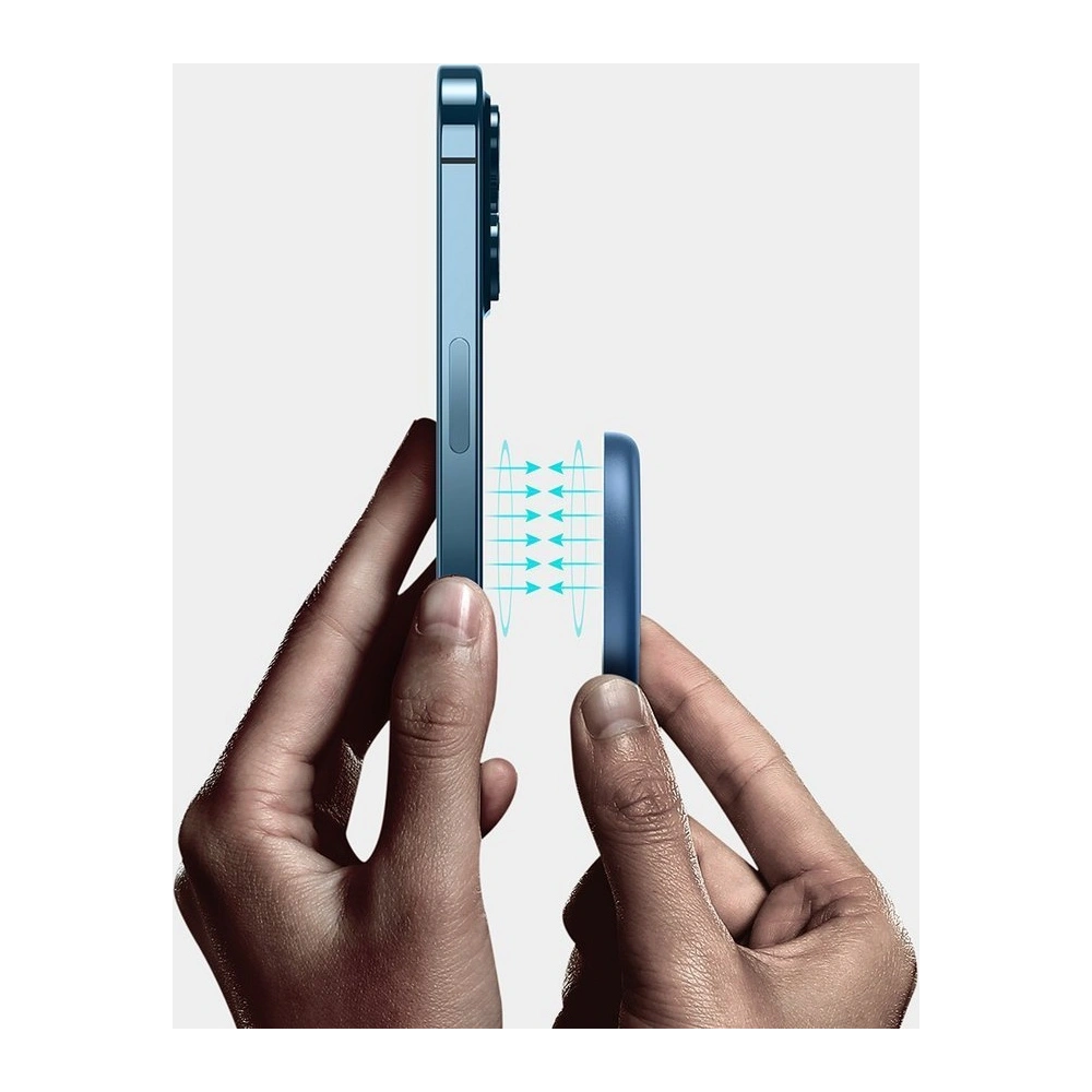 Baseus mini magnetyczna bezprzewodowa indukcyjna ładowarka Qi 15 W (kompatybilna z MagSafe) niebieski (WXJK-H03)