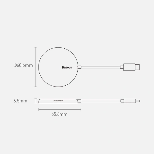 Kup Baseus mini mágneses vezeték nélküli indukciós töltő Qi 15 W (MagSafe kompatibilis) kék (WXJK-H03) - BSU2633BLU - {ean13} - Sklep Home Screen