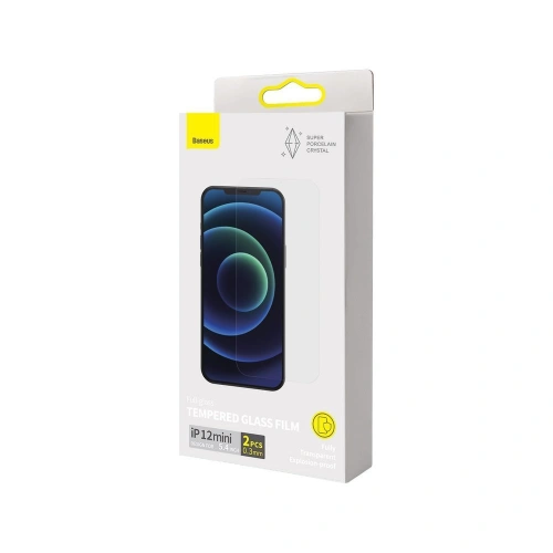 Kup Baseus sada 2x keramické tvrzené sklo 0,3 mm Apple iPhone 12 mini průhledné (SGAPIPH54N-LI02) - BSU2648CL - {ean13} - Sklep Home Screen