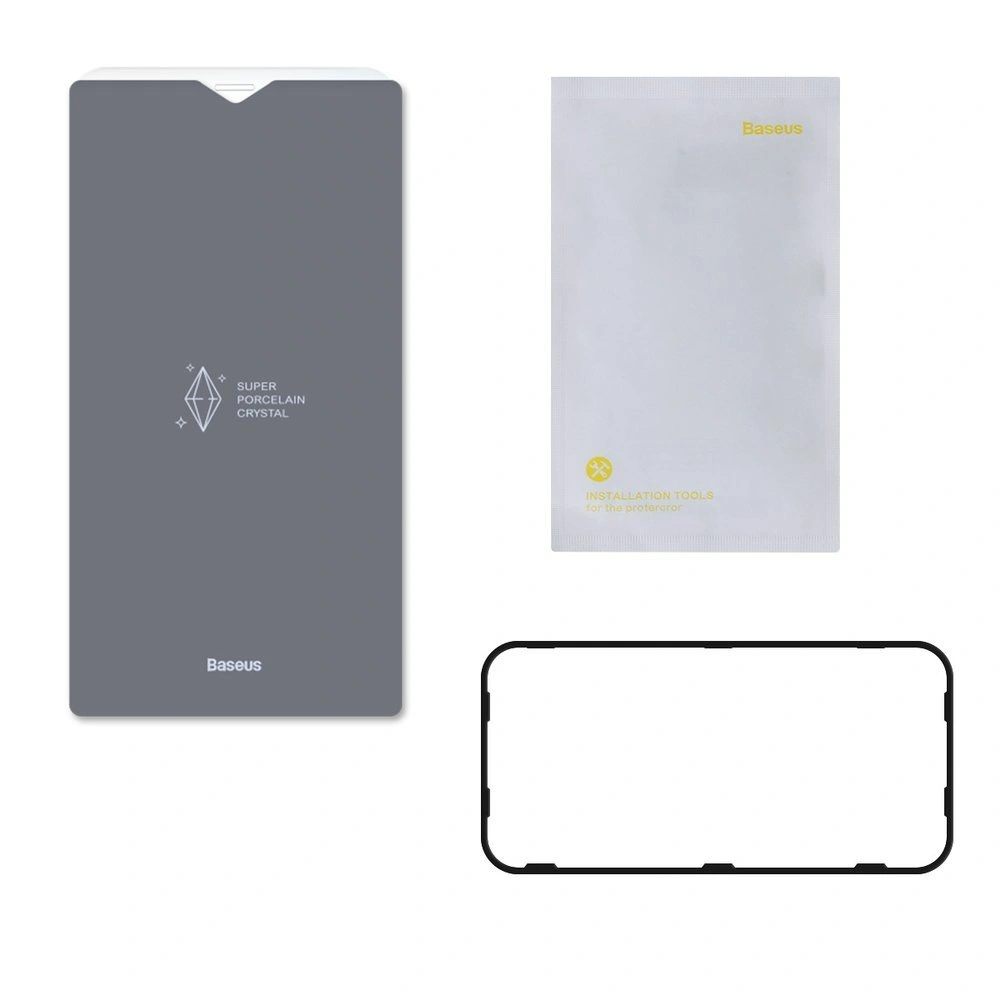 Baseus zestaw 2x ceramiczne szkło hartowane 0,3 mm Apple iPhone 12 mini przezroczysty (SGAPIPH54N-LI02)