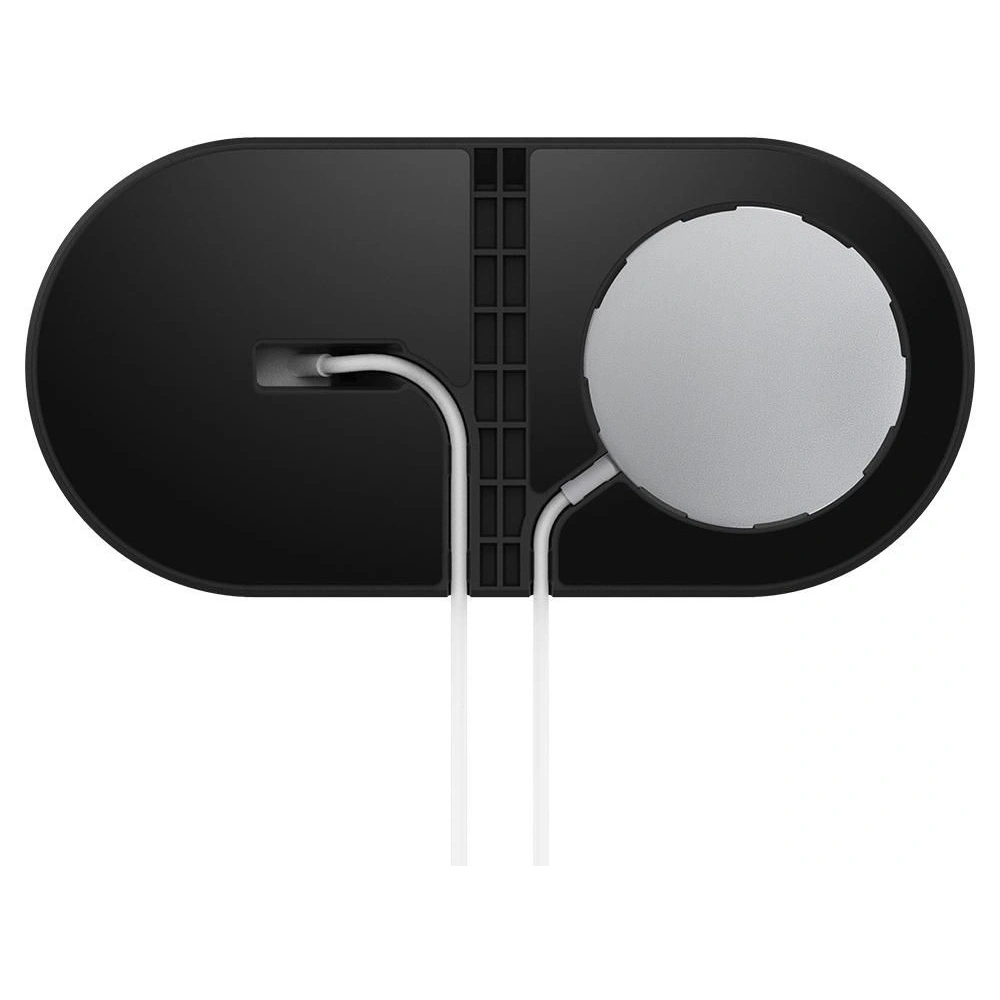 Ładowarka bezprzewodowa Spigen MagFit Duo Apple MagSafe & Apple Watch Charger Stand Black