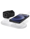 Kup Ładowarka bezprzewodowa Spigen MagFit Duo Apple MagSafe & Apple Watch Charger Stand White - SPN1586WHT - {ean13} - Sklep Home Screen