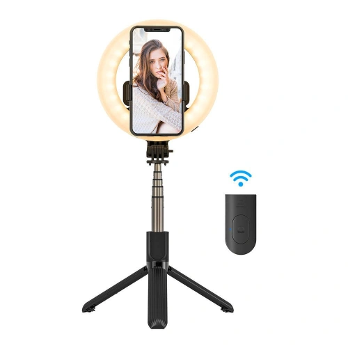 Buy Selfie stick / tripod 3in1 BlitzWolf BW-BS8 Pro with LED ring - BLZ349 - {ean13} - Home Screen Store Europe