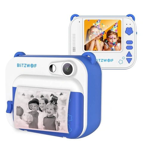 Buy DIY Instant Print Camera for kids BlitzWolf DP1 (blue) - BLZ353 - {ean13} - Home Screen Store Europe