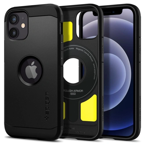 Kup Etui Spigen Tough Armor Mag MagSafe Apple iPhone 12 mini Negru - SPN1591BLK - {ean13} - Sklep Home Screen