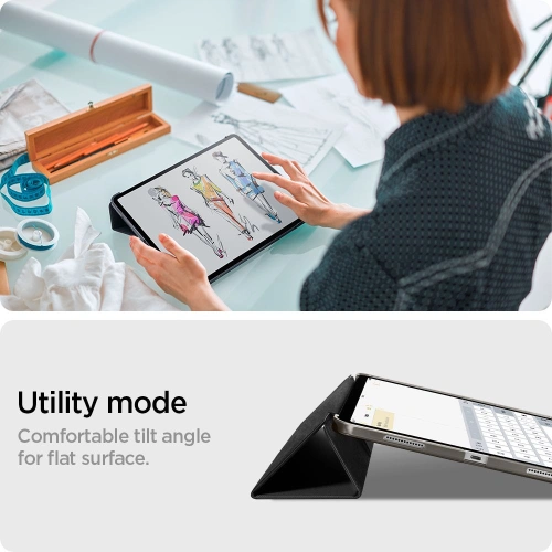 Kup Etui Spigen Liquid Air Folio Apple iPad Pro 12.9 2021 (a 5-a generație) Negru - SPN1597BLK - {ean13} - Sklep Home Screen