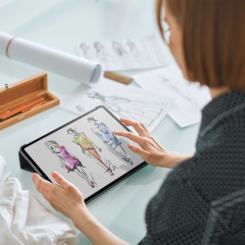 Kup Etui Spigen Liquid Air Folio Apple iPad Pro 12.9 2021 (5. generációs) Fekete - SPN1597BLK - {ean13} - Sklep Home Screen