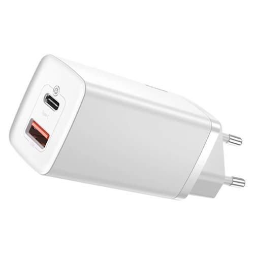 Kup Síťová nabíječka Baseus GaN2 Lite, USB + USB-C, 65W, EU (bílá) - BSU2656WHT - {ean13} - Sklep Home Screen