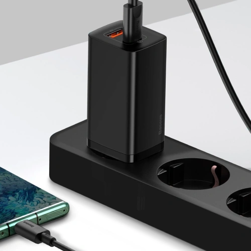Kup Nabíječka Baseus GaN2 Lite, USB + USB-C, 65W, EU (černá) - BSU2657BLK - {ean13} - Sklep Home Screen