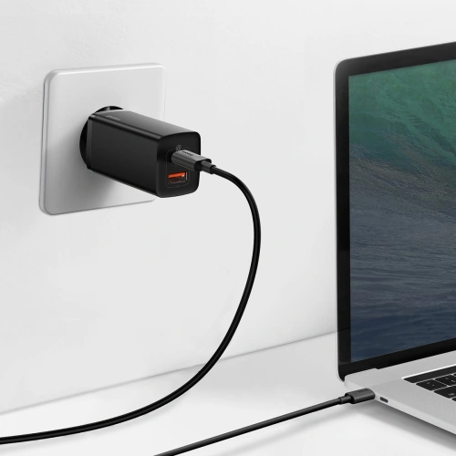 Kup Încărcător de rețea Baseus GaN2 Lite, USB + USB-C, 65W, UE (negru) - BSU2657BLK - {ean13} - Sklep Home Screen