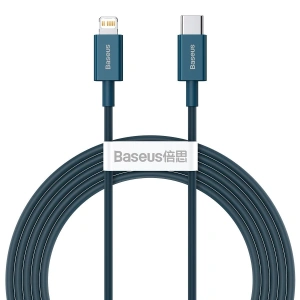 Buy Baseus Superior Series Cable USB-C - Lightning, 20W, PD, 2m (blue) - BSU2662BLU - {ean13} - Home Screen Store Europe