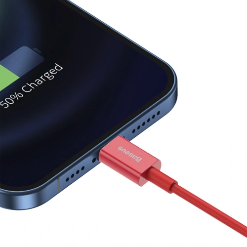 Kup USB kábel Lightning Baseus Superior Series, 2.4A, 1m (piros) - BSU2661RED - {ean13} - Sklep Home Screen