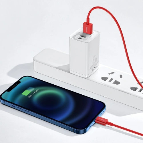 Kup USB kábel Lightning Baseus Superior Series, 2.4A, 1m (piros) - BSU2661RED - {ean13} - Sklep Home Screen