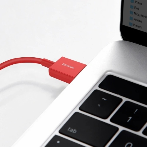Kup USB kábel Lightning Baseus Superior Series, 2.4A, 1m (piros) - BSU2661RED - {ean13} - Sklep Home Screen