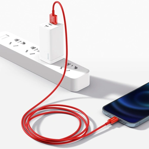 Kup USB kábel Lightning Baseus Superior Series, 2.4A, 1m (piros) - BSU2661RED - {ean13} - Sklep Home Screen