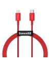 USB-C to Lightning kábel Baseus Superior Series, 20W, PD, 1m (piros)